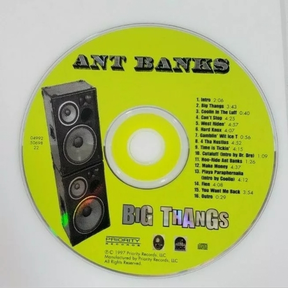 Big Thangs [PA] by Ant Banks (CD, Jul-1997, Priority Records) - PRE OWN- ON HAND - Picture 2 of 5